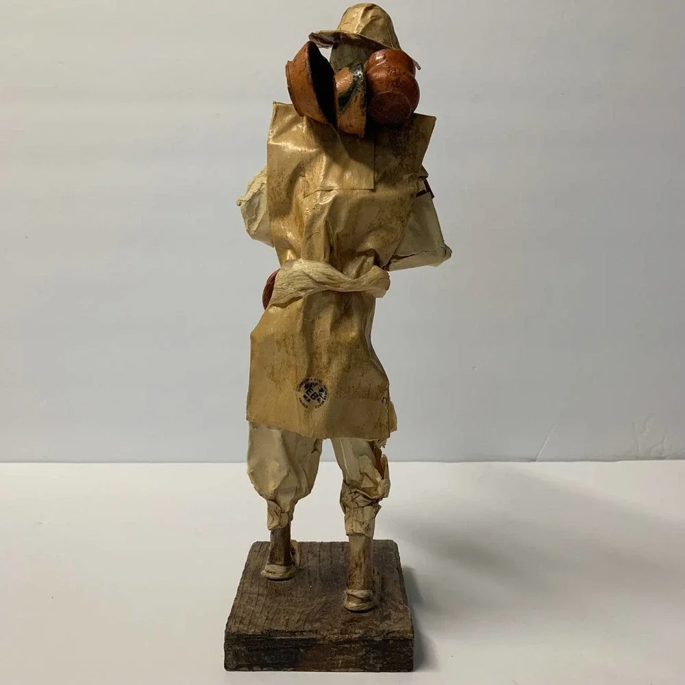 Vintage EB M.R. Cartoneria  Papier-mâché Folk Art Figurine‎ Handmade in Mexico